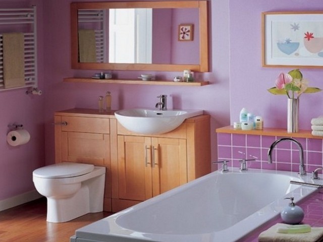окраска стен в ванной