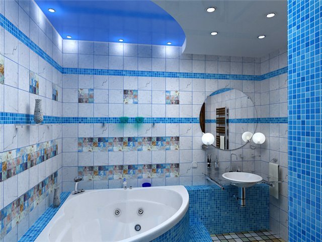 ванна синяя