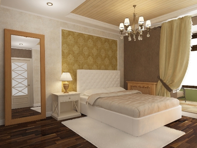 Дизайн современной спальни с нотками классического стиля
