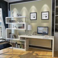 Elegant-corner-desk-bookshelf-corner-desk-with-bookshelf-optimal-for-organizing-summer-desks
